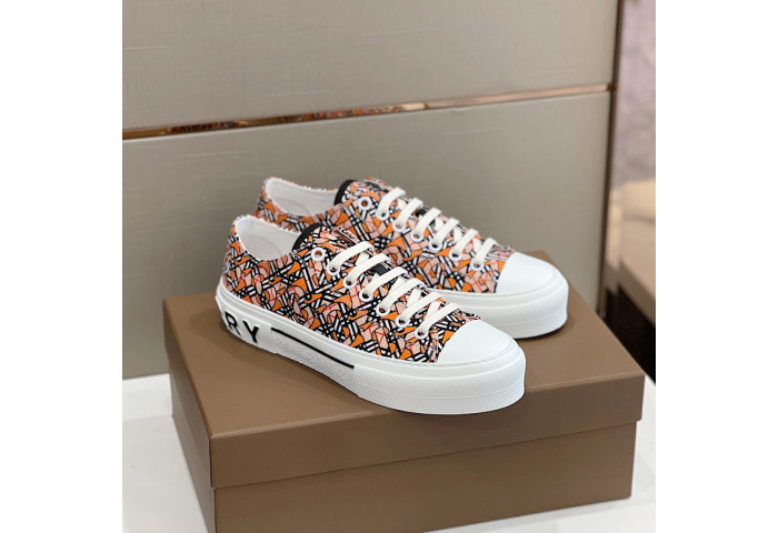 Bur*berry Vintage Check Cotton Sneakers