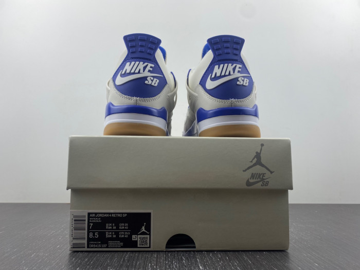 unknown air jordan 4 retro sb blue color