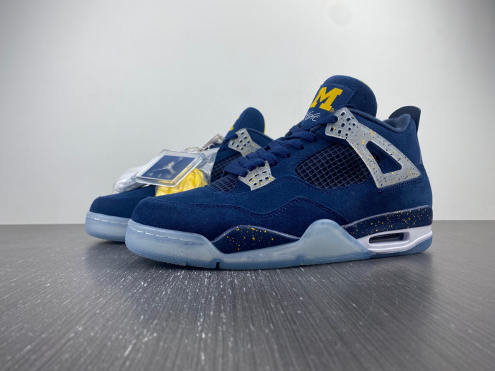 air jordan 4 retro ''michigan wolverines'' pe aj4-1036660