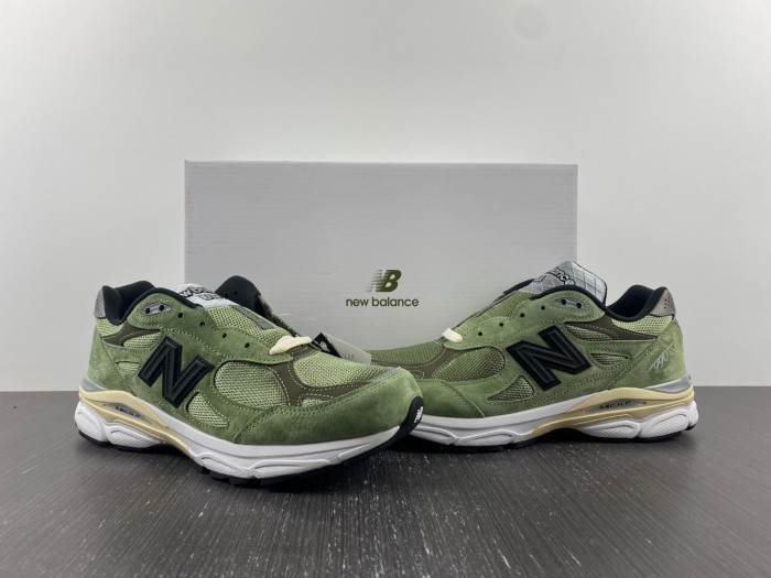 jjjjound x new balance 990v3 olive - m990jd3