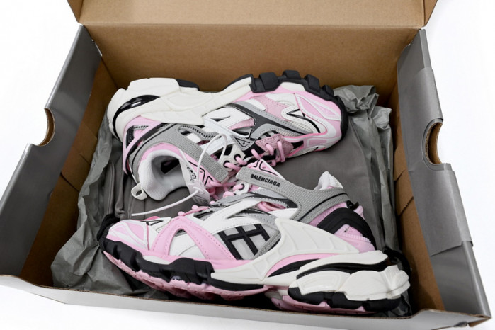 belanciaga Track 2 Sneaker Pink White 568615 W3AE2 5291