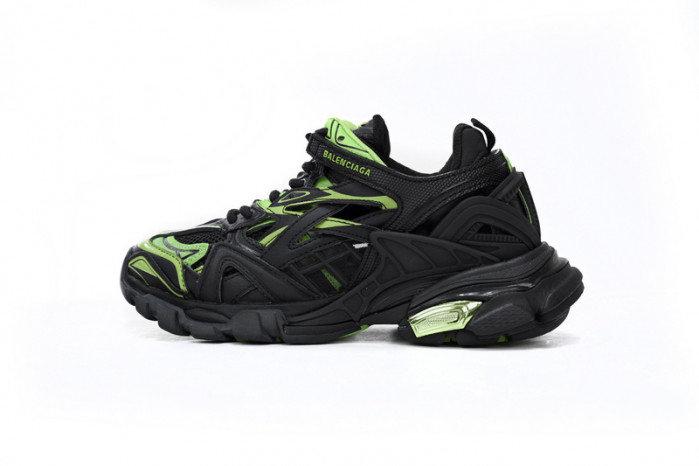 Ba*len*cia*ga track 2 sneaker black green 568614 w2gn3 1086