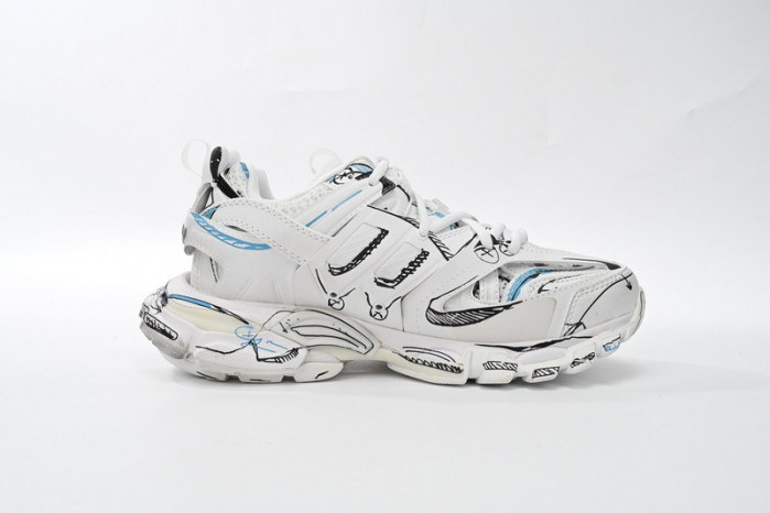 Ba*len*cia*ga tess s.black graffiti art 542436 w3sra 9014