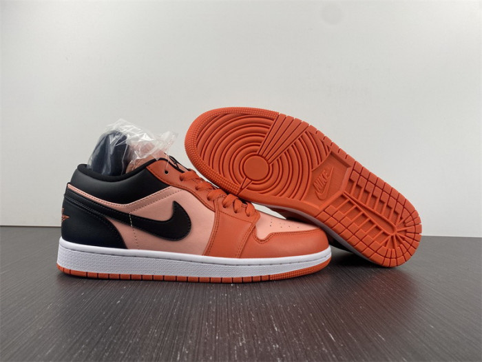 air jordan 1 low orange black dm3379-600