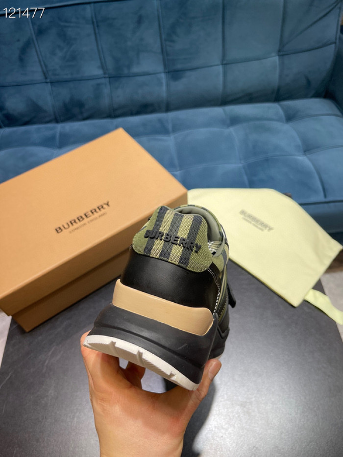 Bur*berry Vintage Check, Leather and Mesh Sneakers