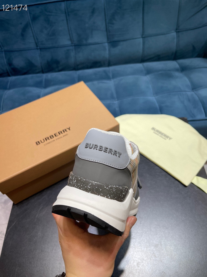 Bur*berry Vintage Check, Leather and Mesh Sneakers