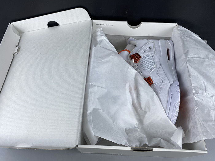 air jordan 4 retro "metallic orange" ct8527-118