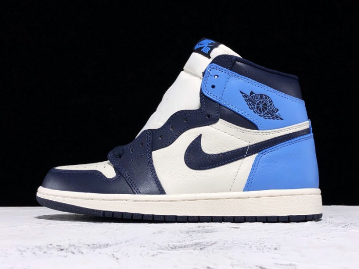 air jordan 1 retro high og "obsidian/university blue 555088-140