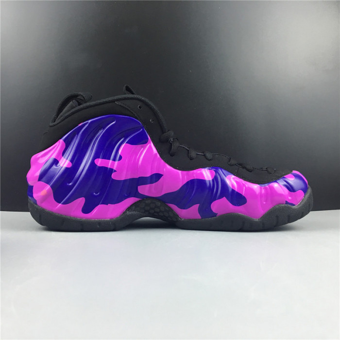 nike air foamposite pro "purple camo" (black) - 624041-012