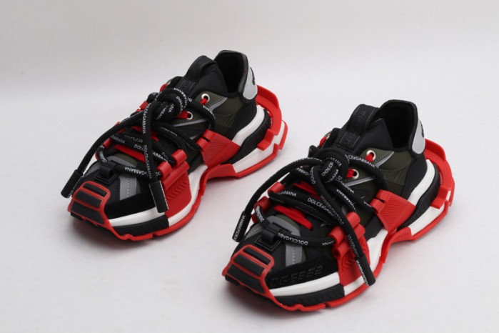 mixed-material space sneakers