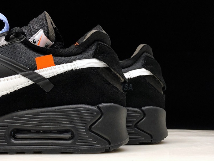 off white nike air max 90 black aa7293-001