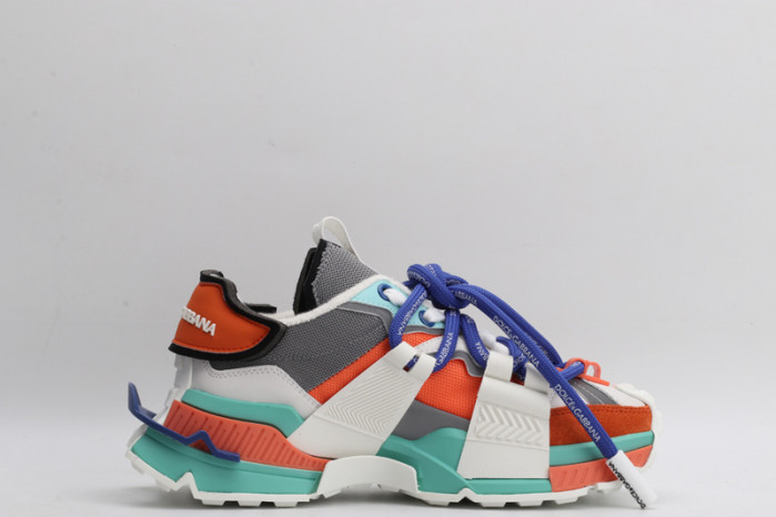 mixed-material space sneakers