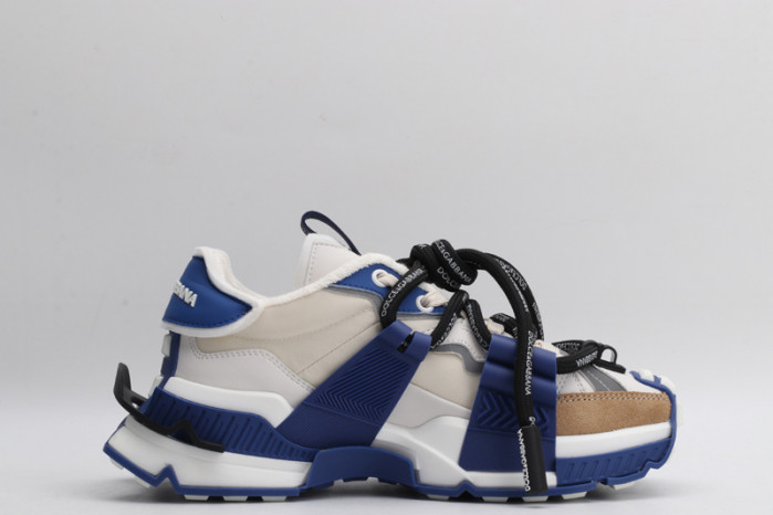 mixed-material space sneakers