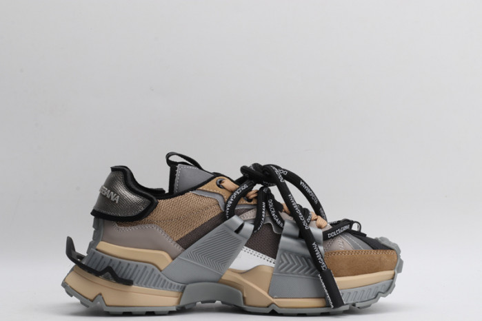 mixed-material space sneakers