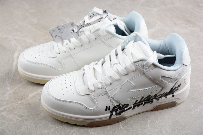 off-white out of office leather sneakers