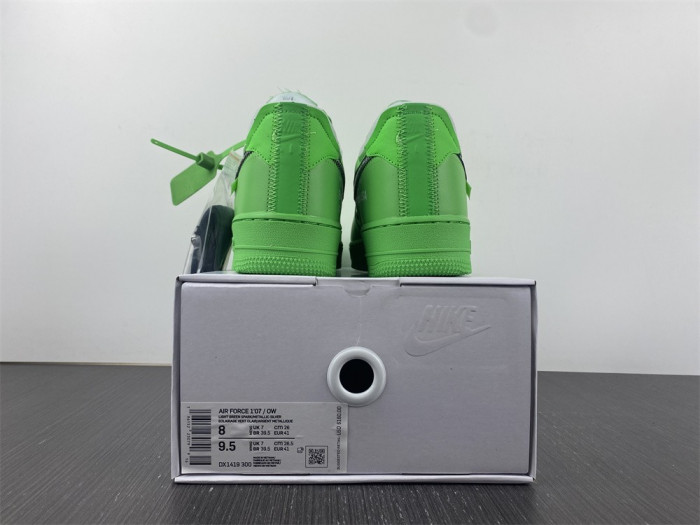 off-white x nike air force 1 low green dx1419-300