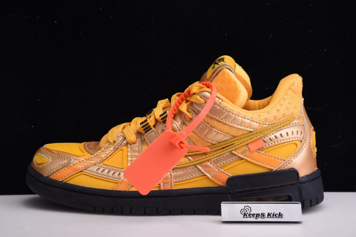 off white x air rubber dunk ''university gold'' - cu6015 700